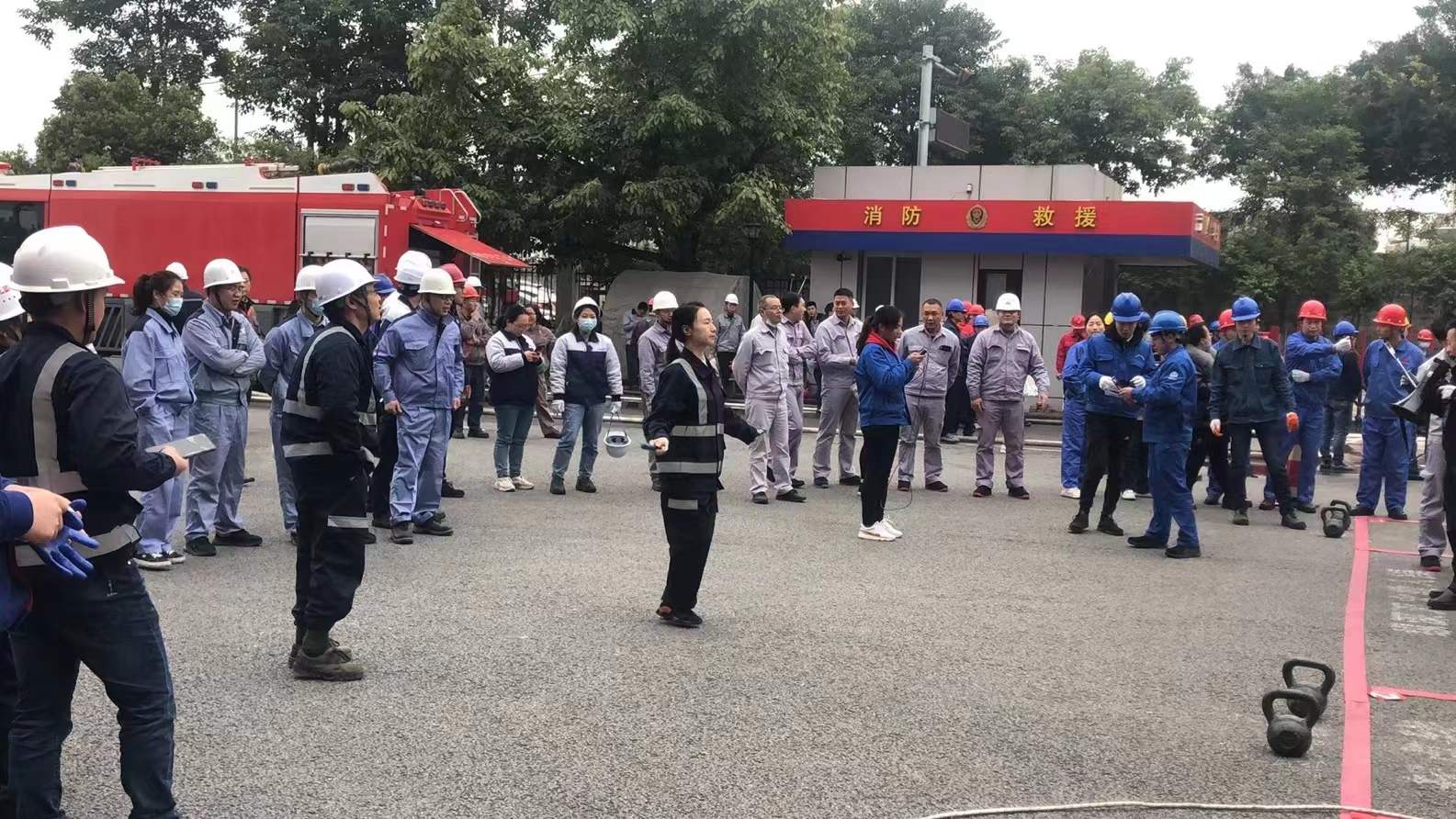 重庆国浩永固新型建材有限公司应急救援队在2021年工贸企业应急技能大比武活动中取得优异成绩